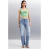 Grimelange PAOLINA Kadın Crop Yeşil Bluz
