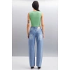 Grimelange PAOLINA Kadın Crop Yeşil Bluz