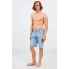 Grimelange Ruınas Erkek Relaxed Kalıp Denim Açık Mavi Şort