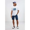 Grimelange Ruınas Erkek Relaxed Kalıp Denim Koyu Mavi Şort