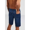 Grimelange Ruınas Erkek Relaxed Kalıp Denim Koyu Mavi Şort