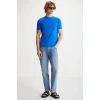 Grimelange TIAGO Erkek Saks Mavi T-Shirt