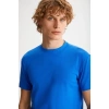 Grimelange TIAGO Erkek Saks Mavi T-Shirt