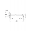 Grohe BauContemporay Tepe Duşu Dirseği 400 mm - 27851000