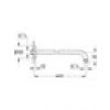 Grohe BauContemporay Tepe Duşu Dirseği 400 mm - 27851000