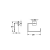 GROHE Start Cube QuickFix Halka Havluluk, Duş/Banyo Aksesuarları, Krom, 40975000          [Enerji Sınıfı B]
