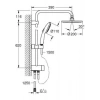 Grohe Tempesta System 200 Duvar Bağlantılı, Divertörlü Duş Sistemi - 27389003
