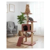 Gül Kurusu Renkli Hamaklı Lüx Kedi Tırmalama Oyun Evi