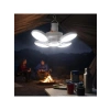 Güneş Enerjili Katlanabilir LED Lambası, 4 Panelli, USB Şarjlı