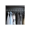 Hafif Plastik Elbise Askısı Seti - 30lu Siyah Set, 39 cm