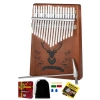 Hakiki Maun Ağacı 17 Tuşlu Kalimba Seti (Türkçe Metod Çanta Çekiç)