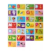 Hamaha Ahşap Ingilizce Alfabe Kartları – 26 Parça Flash Cards (A-Z), Okul Öncesi 3+ Yaş