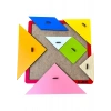 Hamaha Eğitici Ahşap Oyuncak | Tutmalı Ahşap Mega Tangram 28 cm x 28 cm