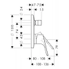 Hansgrohe 31945000 Hg Focus E2 Ank.bb Krom