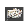 Harry Potter Temalı Sticker - 54 Adet, 2-5 cm Arası