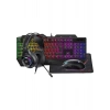 Havit Gamenote KB905CM-TUR 4lü Gaming Set – Klavye, Mouse, Kulaklık, Mousepad – Rainbow Aydınlatma, Türkçe Q, Pc Uyumlu
