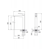 Hera Gun Metal Lavabo Bataryası