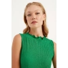 Herita Kolsuz Maxi Boy Elbise - Yesil