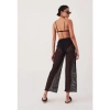 Herita Siyah File Plaj Pantalonu