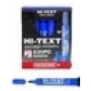 Hi-Text Permanent 830PC Kesik Uçlu Mavi Markör Kalem 12li