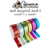 Hologram Bant Seti, 6 Renk 18mm x 3 Metre, Fosforlu Desen