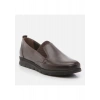 Hotiç 01AYH262850A480 Hakiki Deri Kahve Kadın Loafer