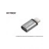 Hytech HY-XO25 Gümüş Metal Gövde Microusb 5pin F To Lightning M Çevirici
