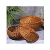 İki Adet Yuvarlak Dekoratif Sepet