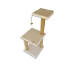 İki Katlı Beyaz Kedi Tırmalama Tahtası, 86 cm