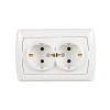 İkili Beyaz Top Priz - Güvenilir Ev Kullanımı