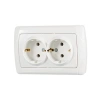 İkili Beyaz Top Priz - Güvenilir Ev Kullanımı