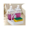 İkili Sıvı Sabunluk Seti - 2 x 350 ml, Sünger Hazneli