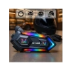 IPX6 Kask Intercom Motosiklet Bluetooth Kulaklık, Mioji 110 RGB