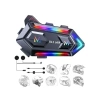 IPX6 Kask Intercom Motosiklet Bluetooth Kulaklık, Mioji 110 RGB