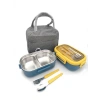 Isı Yalıtımlı Termal Çantalı Çelik Lunch Box, Çok Bölmeli