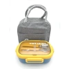 Isı Yalıtımlı Termal Çantalı Çelik Lunch Box, Çok Bölmeli