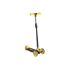 Işıklı 3 tekerlekli scooter, sarı renkte eğlenceli oyuncak
