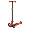 Işıklı Kırmızı 3 Tekerlekli Katlanabilir Scooter ile Eğlenceli Araç Deneyimi