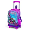 Işıklı Tekerlekli Çekçek Okul Çantası, Pembe Mor