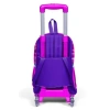 Işıklı Tekerlekli Çekçek Okul Çantası, Pembe Mor