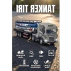 Işıklı ve Sesli Oyuncak Tanker Tırı, 1:24 Ölçek Diecast Model