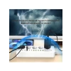 Isıya Dayanıklı 5li Grup Priz, 5xUSB ve 5xType-C Çıkışlı, 4 Metre Kablolu