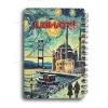 İstanbul Temalı Simli Defter, A5 Boyutunda