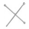 İzeltaş Bijon Anahtarı 1/2 Adaptörlü İstavroz Tipi 17 x 19 x 22 mm