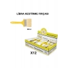 Izmir Fırça Arge Toptan Libra Kestirme Fırçası No 4 - 12 Adet 003286