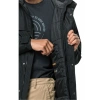 Jack Wolfskin Siyah Erkek Mont 1115471-6000 Wınterlager Parka M