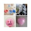 Jumbo Değil, 12 İnç Şeffaf Balon Seti, 20 Adet