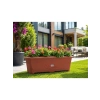 Kahverengi Plastik Uzun Saksı, 85.5x30x34 cm, 60 Litre