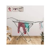 Kalın Telli Kanatlı Beyaz Çamaşır Kurutma Askısı - Katlanabilir ve Açılır Tasarım