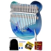 Kaliteli 17 Tuşlu Okyanus Cam Kalimba Full Set